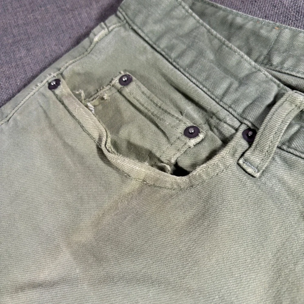 Bonobos Slim Chinos Mens‎ 29x30 Olive Green Stretch Five Pocket Pants